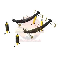 KIT DE SUSPENSION TERRAIN TAMER REHAUSSE +40/50MM POUR NISSAN NAVARA D23 RESSORT ARRIERE A LAMES