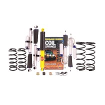 KIT DE SUSPENSION TERRAIN TAMER AVEC AMORTISSEUR PRO SHOCK REHAUSSE +40/50MM POUR NISSAN PATROL Y60 / Y61 CHASSIS LONG