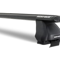 Kit 1 barre de toit avant noire Vortex 1260mm avec pieds 2500 Toyota Hilux Revo 2015-