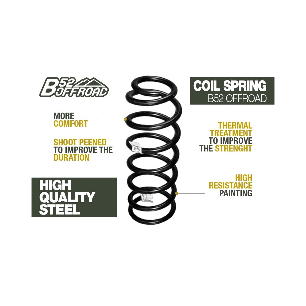 RESSORTS AVANT +4,5 CM POUR TOYOTA HILUX REVO DE 2005 À 2015