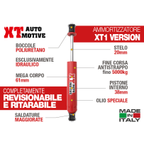 AMORTISSEUR AUTOMOBILE XT POUR NISSAN PATROL Y61 AVANT "EXTREME TRIAL KIT 10/12 cm