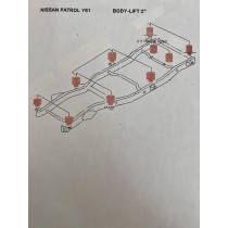 BODY LIFT NISSAN PATROL GR Y61