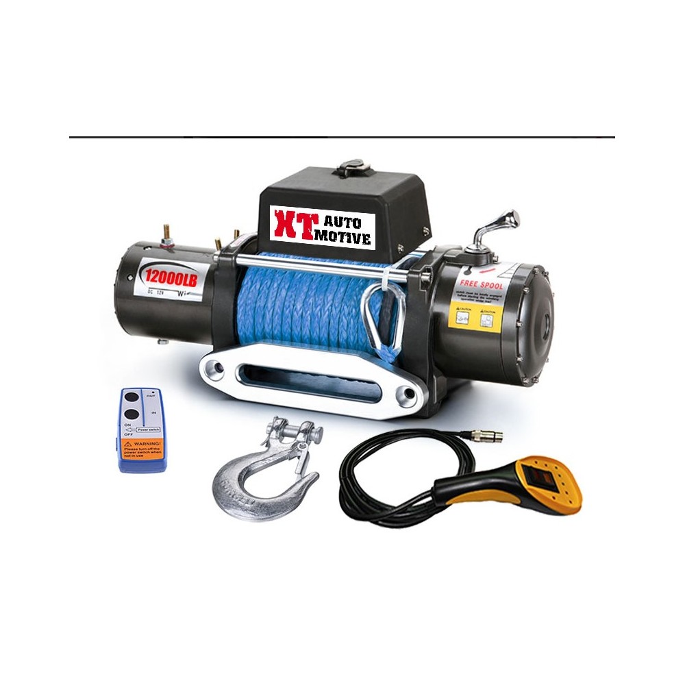 TREUIL XT 12000 12V SYNTHETIQUE DYNEEMA