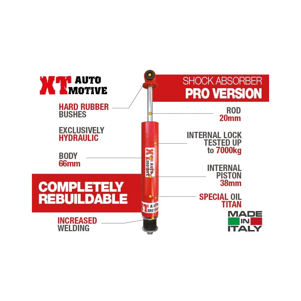 AMORTISSEUR "PRO VERSION" XT AUTOMOTIVE OEIL - TIGE AMORTISSEUR "PRO VERSION" XT AUTOMOTIVE OEIL - TIGE