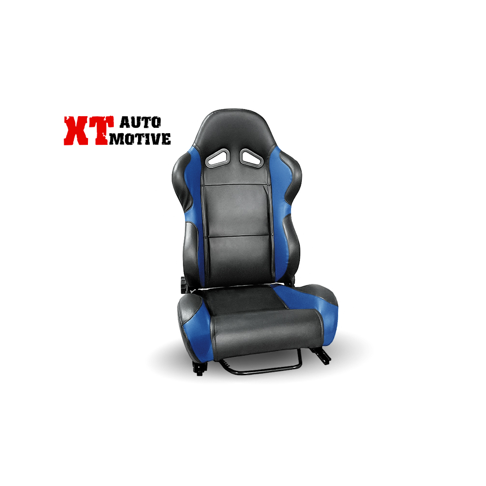 SIEGE RACING CUIR PVC NOIR-BLEU DISPO AOUT 2025