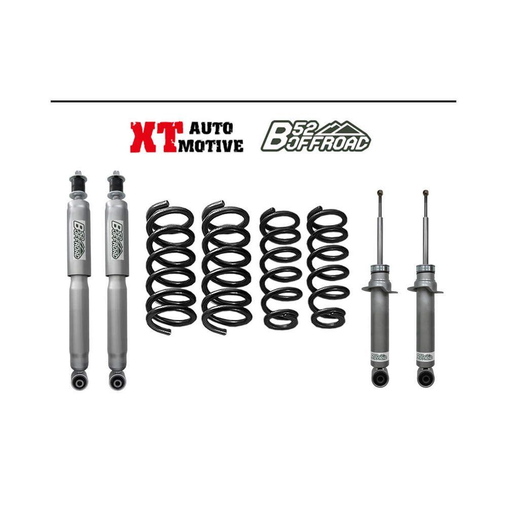 KIT DE LEVAGE XT AUTOMOTIVE ET B52 OFFROAD +4 CM POUR MITSUBISHI PAJERO V60 ET V80 DISPO AOUT 2025 KIT DE LEVAGE XT AUTOMOTIVE ET B52 OFFROAD +4 CM POUR MITSUBISHI PAJERO V60 ET V80 DISPO AOUT 2025
