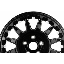 JANTE EVO CORSE ATLAS NK NOIR BRILLANT 8x17" ET -15 POUR TOYOTA HDJ80 KZJ/KDJ90/95 ET HILUX