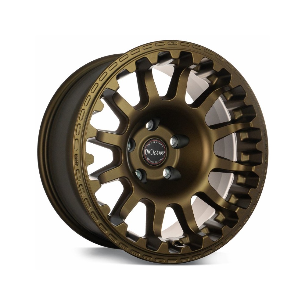 JANTE EVO CORSE ATLAS NK BRONZE MAT 8x17" ET -15 POUR TOYOTA HDJ80 KZJ/KDJ90/95 ET HILUX