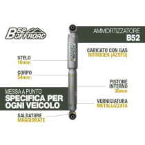 AMORTISSEUR ARRIERE +4cm B52 POUR JEEP CHEROKEE KJ