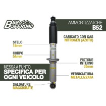 AMORTISSEUR AVANT +4CM B52 POUR TOYOTA KZJ/KDJ 90/95