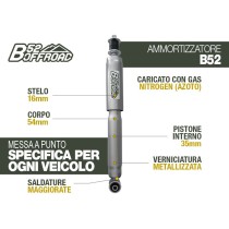 AMORTISSEUR ARRIERE +4CM B52 POUR TOYOTA KZJ/KDJ 90/95