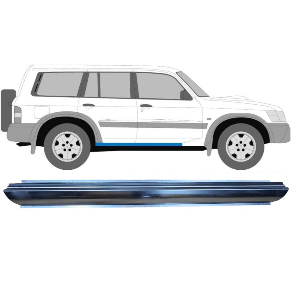 Réparation bas de caisse Nissan Patrol Y61 (1997–2009) – Pièce carrosserie 4x4 | Kayman Off Road Réparation bas de caisse Nissan Patrol Y61 (1997–2009) – Pièce carrosserie 4x4 | Kayman Off Road