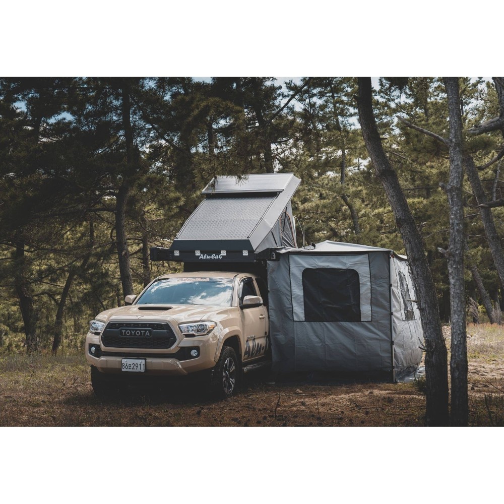 Parois latérales gauche auvent Khaya Alu-Cab – Espace protégé 4x4
