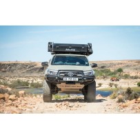Coffre de toit noir 250L Alu-Cab : rangement sécurisé 4x4 robustes