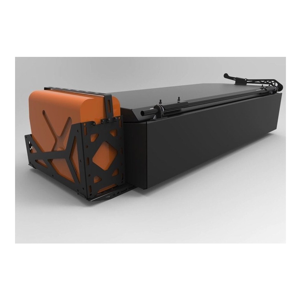 Coffre de toit étanche 200L Alu-Cab : rangement 4x4 robuste