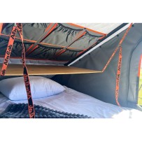 Table pliante Khaya Camper Alu-Cab pour toit relevable Icarus/Hercules