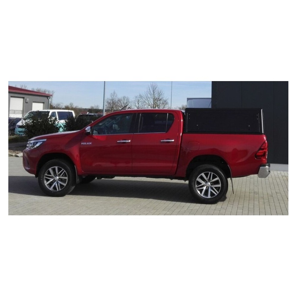 Hardtop noir Alu-Cab pour Toyota Hilux Revo Xtra-Cab 2016+ robuste Hardtop noir Alu-Cab pour Toyota Hilux Revo Xtra-Cab 2016+ robuste