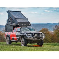 Alu-Cab Canopy Camper Toyota Tacoma Long Bed de 2016+ en noir