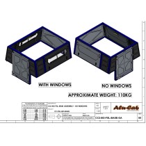 ModCAP Base XC Alu-Cab : Hardtop pick-up alu avec fenêtres modulaires