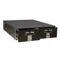 Tiroirs double 750 mm Alu-Cab : rangement 4x4 robuste et pratique
