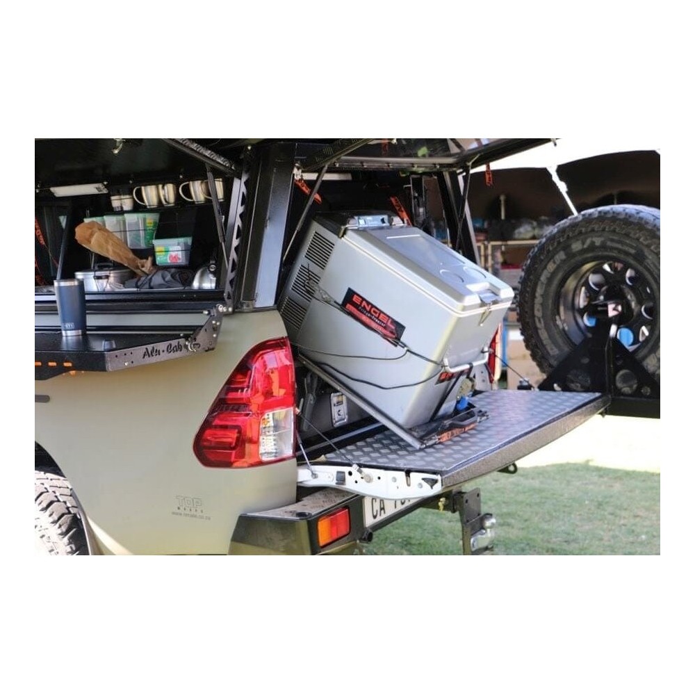 Plateau coulissant basculant Alu-Cab pour frigo 60L robuste Plateau coulissant basculant Alu-Cab pour frigo 60L robuste