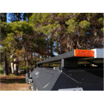Barres de toit Alu-Cab 1250mm alu, capuchons oranges - Offroad