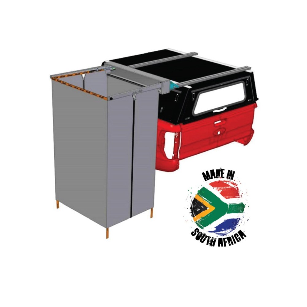 Support de douche Shower Cube Alu-Cab pour barre de toit 4x4