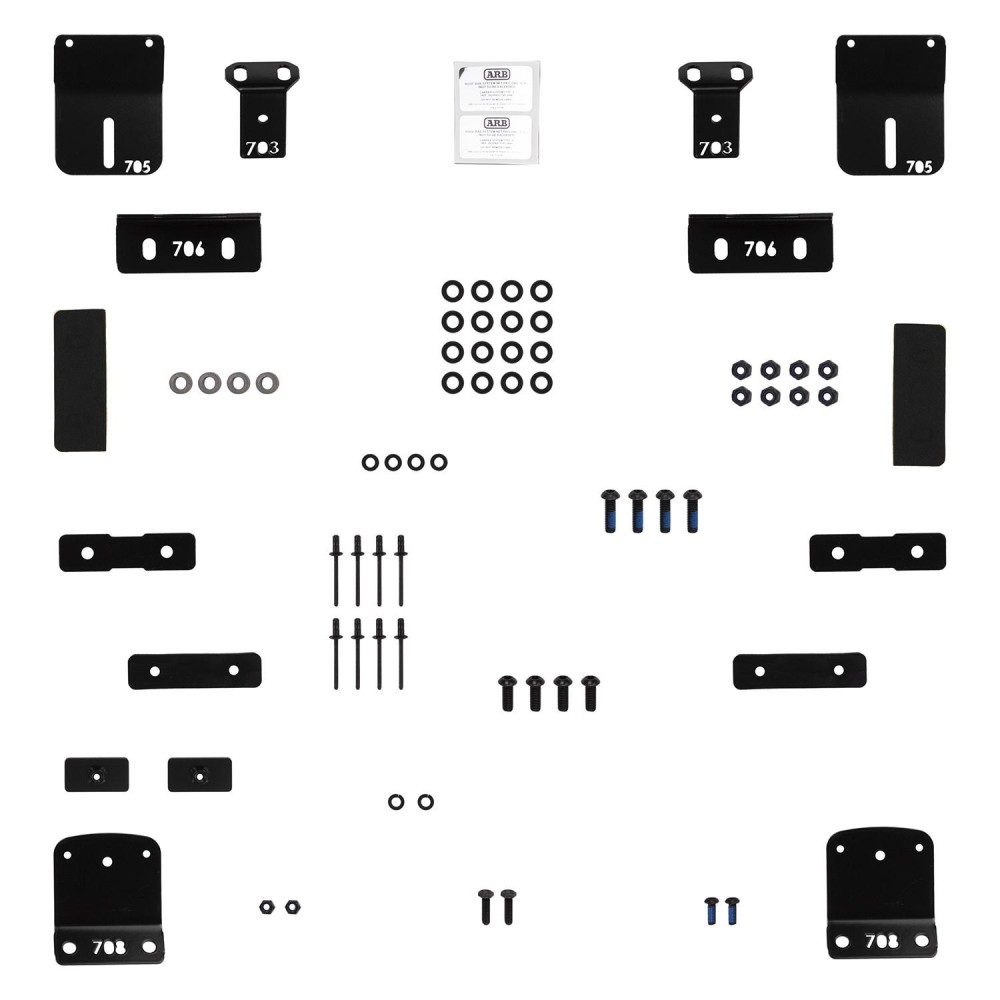 Barres de toit ARB Triton MQ/MR 15+ : Kit MNT Light Duty robuste