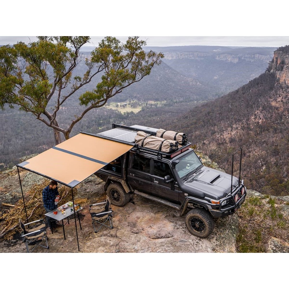Auvent ARB Aluminium Noir 2500 avec LED : Offroad et Vanlife