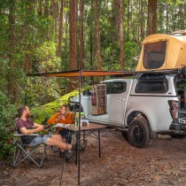 Auvent aluminium noir 2m ARB avec lumière – Offroad & bivouac