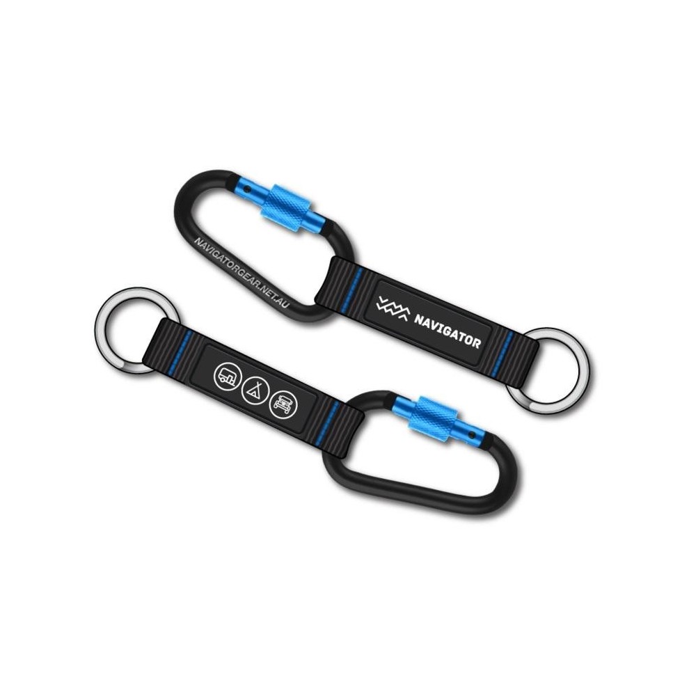 CARABINER KEYRING ARB : Mousqueton robuste pour clés auto