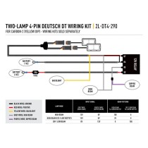 Phare LED LAZER CARBON-2 Spot Jaune - Puissance & Style 4x4