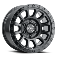 Jante ICON ALLOYS Hulse Double Black 17" Offroad - Robustesse et style