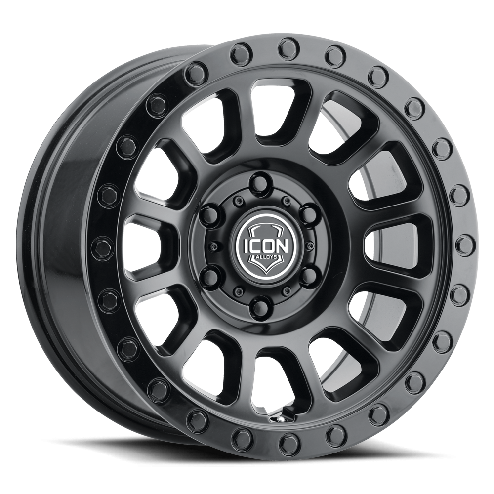Jante ICON ALLOYS Hulse Double Black 17" Offroad - Robustesse et style