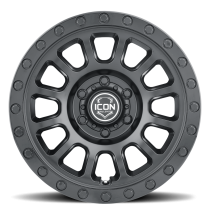 Jante ICON ALLOYS Hulse Double Black 17" Offroad - Robustesse et style