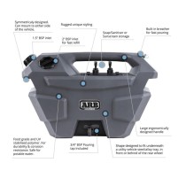 Station de Lavage 28L ARB : Pratique pour Bivouac Offroad