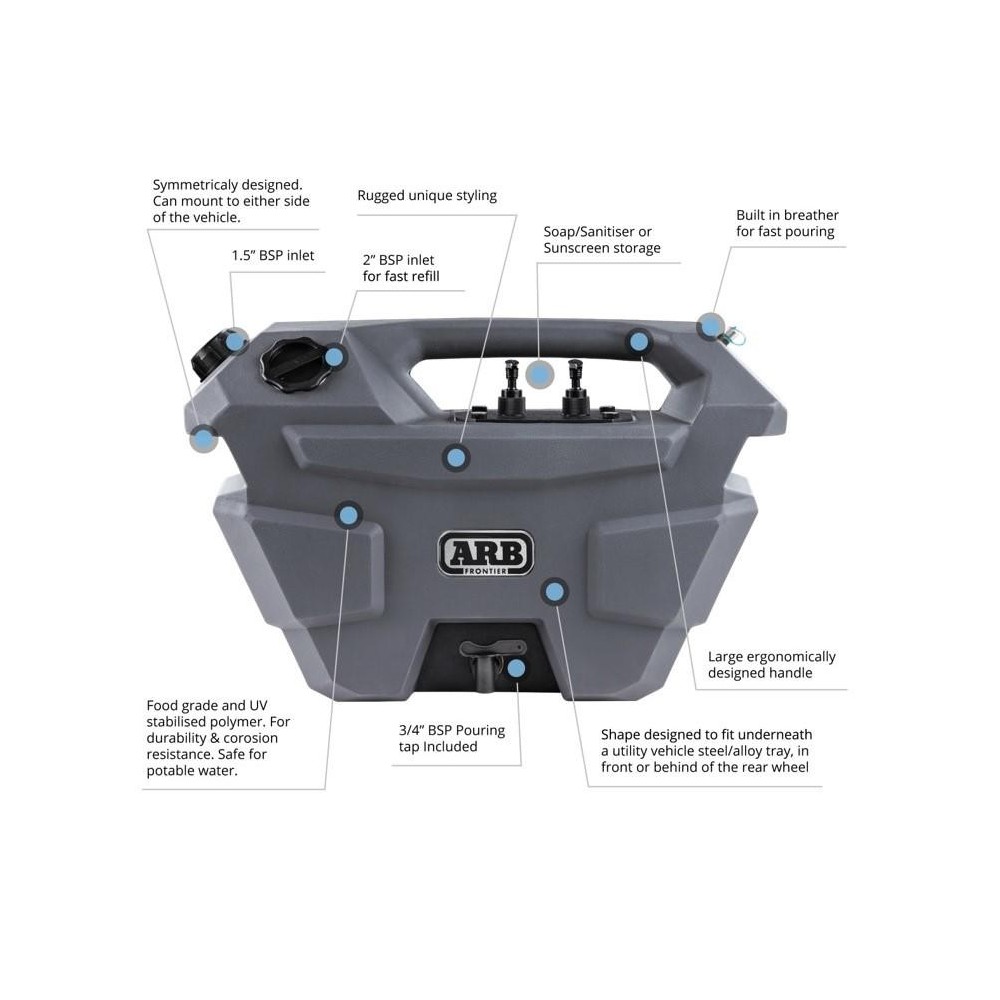 Station de Lavage 28L ARB : Pratique pour Bivouac Offroad