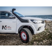 Jante alu beadlock Braid Winrace 8x16 blanche Toyota Hilux