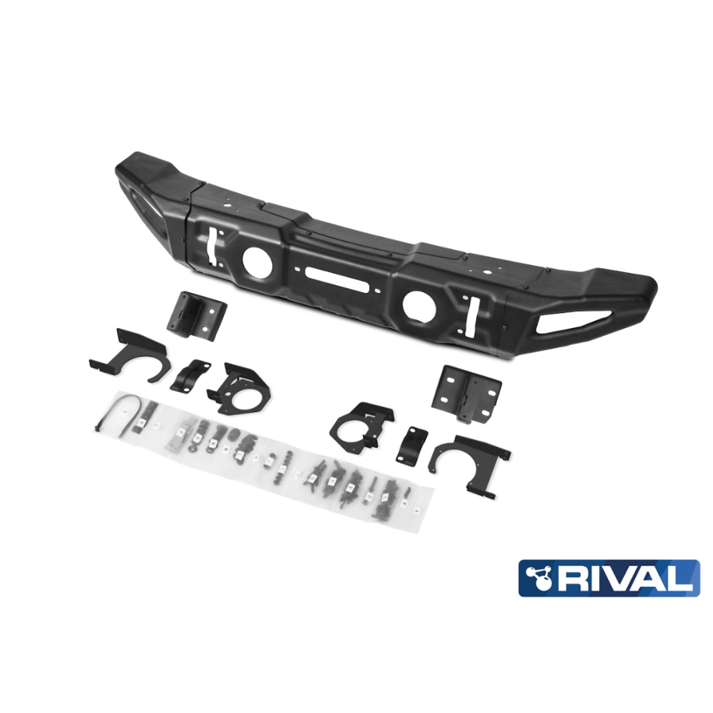 Pare-chocs avant acier RIVAL Jeep Wrangler – Compétition robuste