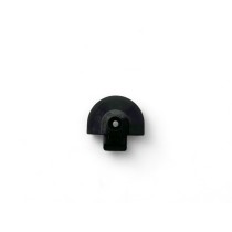 Embout plastique noir pour rail Aero semi circulaire