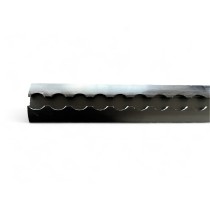 Rail arrimage Aero alu noir 2000mm DTC Parts - Fixation solide 4x4