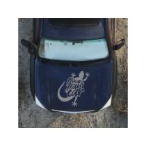 Grand autocollant noir capot DreamTeamCar 84x94cm - Style unique