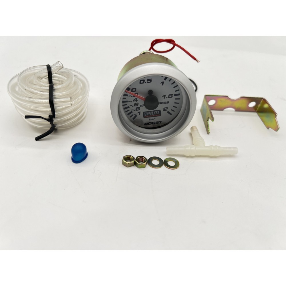 Manomètre turbo mécanique 2 bars Ø42mm DTC Parts rétroéclairé