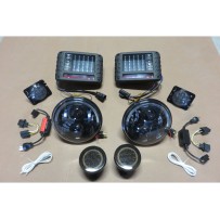 Pack feux LED cristal fumé Jeep Wrangler JK 2007-2018 DTC Parts