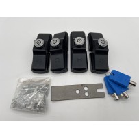 Sécurisez votre Fiat Ducato : Set 4 verrous anti effraction noir