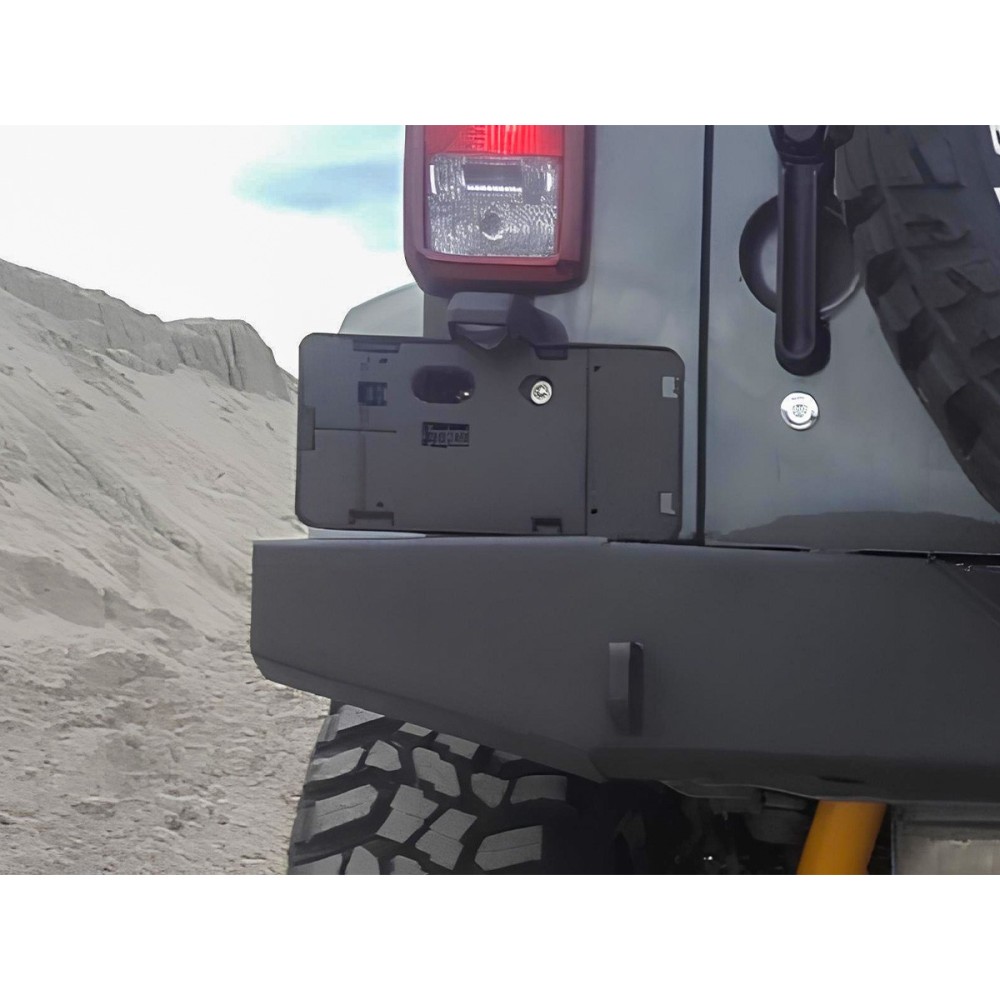 Support plaque US Jeep Wrangler JK 2007-2018, montage facile