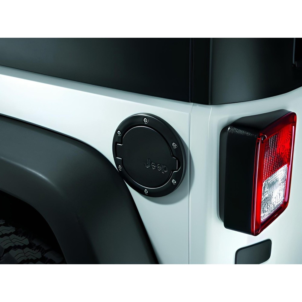Trappe à carburant aluminium noir Jeep Wrangler JK - DTC Parts