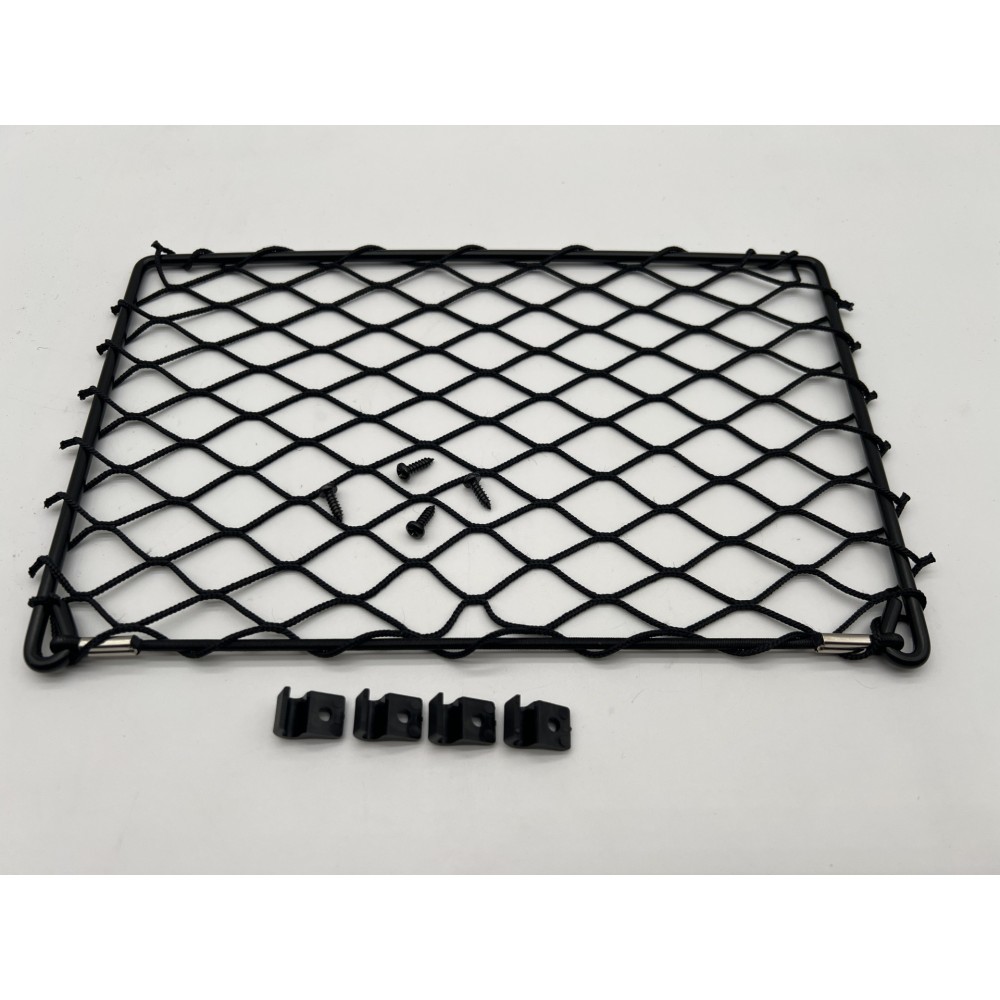 Filet de rangement acier noir 312x200mm DTC Parts - Fixation facile