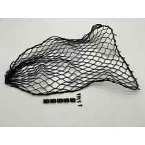 Filet de rangement élastique noir 500x400mm avec cavaliers de fixation