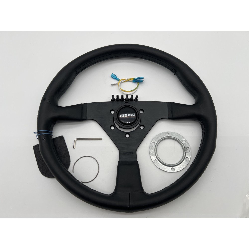 Volant plat cuir noir Ø350mm DTC Parts – Style et confort 4x4 